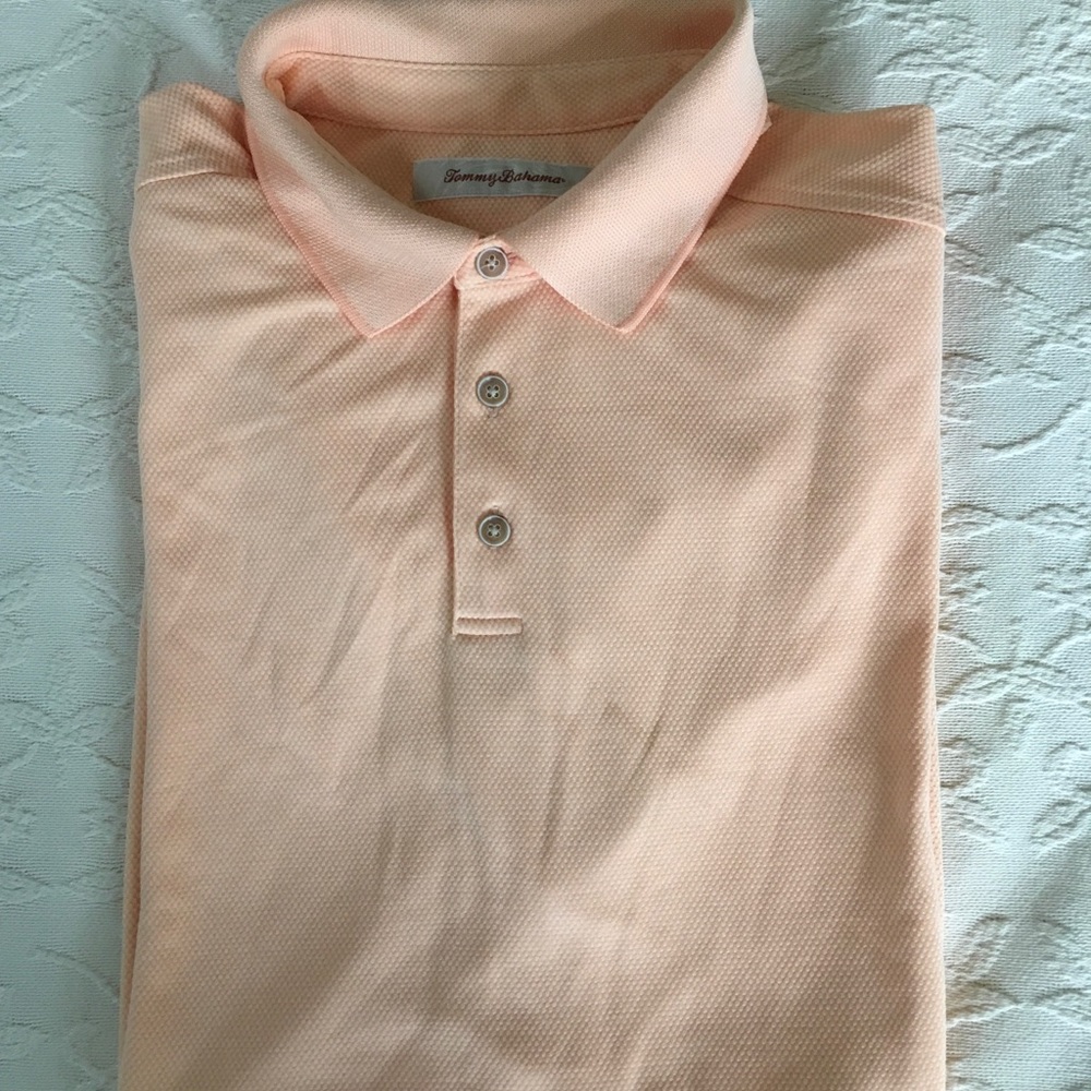 TOMMY BAHAMA Coral Modal Polo Shirt Mens XL
